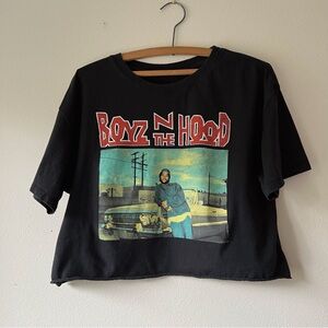 Boyz n the Hood graphic cropped short‎ sleeve T-Shirt size XL